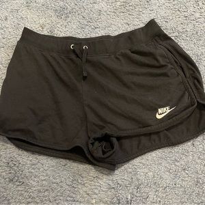 Nike black sweat shorts